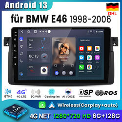 Für BMW 3er E46 1999-2005 Android 13 Autoradio 8Kern GPS Navi CarPlay WiFi 4+64G