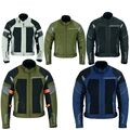 Sommer Motorradjacke mit Protektoren Herren Textil Motorrad Jacke Roller Neu