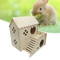 Holz Hamster Haus Mäuse und Ratten Lebensraum für Rennmäuse Kleine Haustier