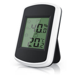 Bearware Digitales Thermometer-Hygrometer LCD Display KomfortsymboleTemperatur und Luftfeuchtigkeitsmessgerät