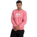 ALPHA INDUSTRIES Herren Sweater Basic coral red Pullover Sweatshirt rot rosa M