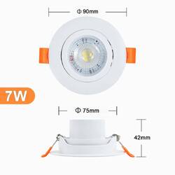 LED Einbau Strahler 3W 5W 7W 9W Einbauleuchten Decken Leuchte Einbau Spot 230V