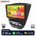 2+32G Carplay Android 13 Autoradio KAM Für Toyota Aygo Peugeot 107 Navi WIFI BT