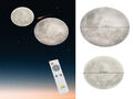 Dimmbare LED Deckenleuchten Mond mit Fernbedienung & Nachtlicht Memory Funktion