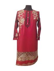 Damen Kurta Kurti Sequenz bestickt Partykleid Tunika Shirt Kameez Top