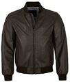 Bugatti - Herren Echtleder Lederjacke Blouson Lammnappa dunkelbraun