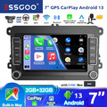 DAB+ KAM Autoradio Android 13 Carplay 7" GPS Navi Für VW GOLF 5 6 Tiguan Passat