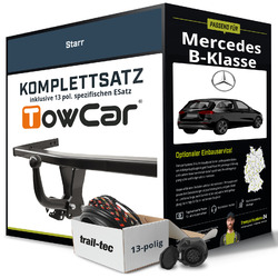 Anhängerkupplung starr für MERCEDES B-Klasse +E-Satz (AHK und ES)JETZT NEU: Montage zum Festpreis!