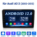 9 " 2+32GB GPS Android 12 Autoradio Navi DAB+ BT Bose für AUDI A3 S3 RS3 8P 8V