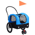 2-in-1 Fahrradanhänger Hunde Buggy Hundefahrradanhänger Hundetransporter 