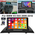 Für BMW X3 E83 2006-2010 Android 13 GPS Navi Autoradio WIFI Carplay 4G+64G SWC