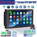 Android 13 Autoradio mit Navigation 2 DIN 32G 7 Zoll NAVI RDS WIFI Bluetooth Kam