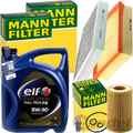 MANN INSPEKTIONSPAKET+5L ELF 5W30 MOTORÖL passend für MERCEDES A/B W176 W246 CLA