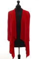 Roccobarocco Damen Cardigan Strickjacke 38 rot leicht V-Ausschnitt mit Viskose