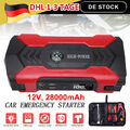 28000mah 800A Auto Starthilfe Jump Starter KFZ Power Bank Ladegerät Booster DE