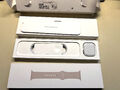 Apple Watch Series 7 45 mm Edelstahlgehäuse silber Sportarmband GPS Cellular OVP