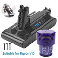 Für Dyson V10 Akku 25.2V 6000mAh Absolute Staubsauger V10 Tier Batterie w/Filter