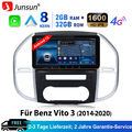 10.33 Android 13 Autoradio für Mercedes Benz Vito W447 2014-20 GPS Navi WiFi DAB