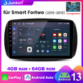 Autoradio DAB Für Mercedes Benz Smart Forfour Fortwo 453 Carplay 4+64GB GPS NAVI