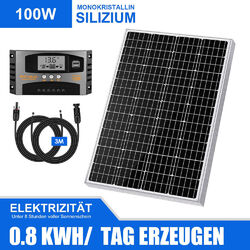 100W 120W 200W Solarmodul Solarpanel Kit Monokristallin Photovoltaik Wohnmobil