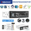 ESSGOO Autoradio DVD/CD MP3 Player USB AUX SD FM Radio Bluetooth Handsfree TF