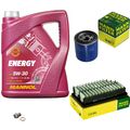 MANN Inspektionspaket 5 L MANNOL Energy 5W-30 für KIA Rio III 1.4 CVVT Hyundai