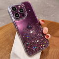 Hülle für iPhone 16 15 14 13 Pro Max 12 11 XR 8 Glitzer Silikon Handy Case Cover