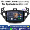 Android 13 Autoradio 6+128GB Für Opel Corsa E 2015-2019 4G WiFI FM AM RADIO GPS