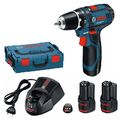 Bosch Akku Bohrschrauber GSR 12V-15 mit 2 x 2,0 Ah Li-Ion Akku L-BOXX 0601868109