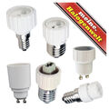 1x Lampen-Sockel E14 E27 auf G9 GU10 E14 E27 Leuchtmittel-Adapter Fassung LED