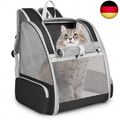 Hunderucksack bis 10kg, Tragbare und Faltbare Katzenrucksack, Atmungsaktive und