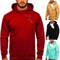 Kapuzenpullover Hoodie Sweatshirt Pullover Basic Classic Herren BOLF Unifarben