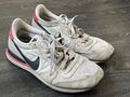 NIKE Damen Sneaker Sportschuh Laufschuh, Gr. 41, grau rot, getragen