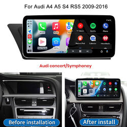Carplay Für Audi A4 B8 A5 Concert Android 14 Autoradio GPS WIFI 4G LTE BT SWC