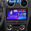 Für Audi A3 S3 RS3 8P 8V Android13 Autoradio Apple Carplay 32G GPS  NAV WiFi KAM