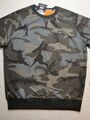 ALPHA INDUSTRIES Sweatshirt Herren Größe L schwarz Camouflage X Fit neu mit Etikett Langarm