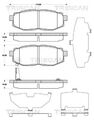 TRISCAN Bremsbeläge Bremsbelagsatz Bremsklötze Hinten 8110 68183