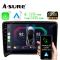 2+32G Android 13 Navi Autoradio GPS Carplay Für AUDI TT MK2 8J 2006-2012 BOSE