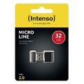 Intenso USB Stick 32GB Speicherstick Micro Line Mini