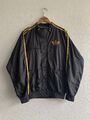 Adidas Sportjacke Recycled Schwarz  Gelb Gr. 50 M-L Trackjacket Trainingsjacke