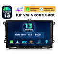 4+64GB CarPlay Android 13 Autoradio GPS Navi Für VW Golf 5 6 Passat Polo Touran