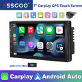 7 Zoll Doppel 2 DIN 64G Carplay Autoradio Android 13 GPS Navi DAB Kamera WIFI BT