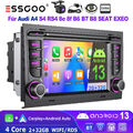 Für Audi A4 S4 RS4 B6 B7 RNS-E 7" Carplay Android 13 2Din Autoradio RDS GPS +KAM