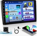 10.1" 4+64G Android 13 8Core Autoradio mit CarPlay GPS Navi RDS DSP IPS + Kamera