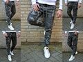 Biker Camouflage Military Street Herren Skinny Fit Army Röhre Jeans Desert Hose 