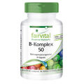 B-Komplex 50 - 90 Kapseln, acht B-Vitamine, Cholin + Inositol, VEGAN | fairvital