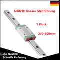 MGN9H lineare Gleitführung  Linearschienen 250-600mm mit Block für 3D-Drucker