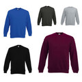 FRUIT OF THE LOOM New Set-In-Sweat Sweatshirt Pullover PREMIUM NEW