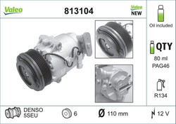 Valeo | Kompressor, Klimaanlage NEW ORIGINAL PART (813104) für GRANDE PUNTO Van