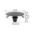 10 x Befestigungs-Clip Stopfen Verkleidung passend für Renault Dacia 7703077458